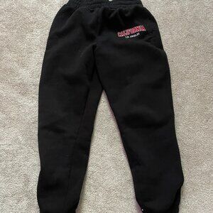 black cuffed sweatpants